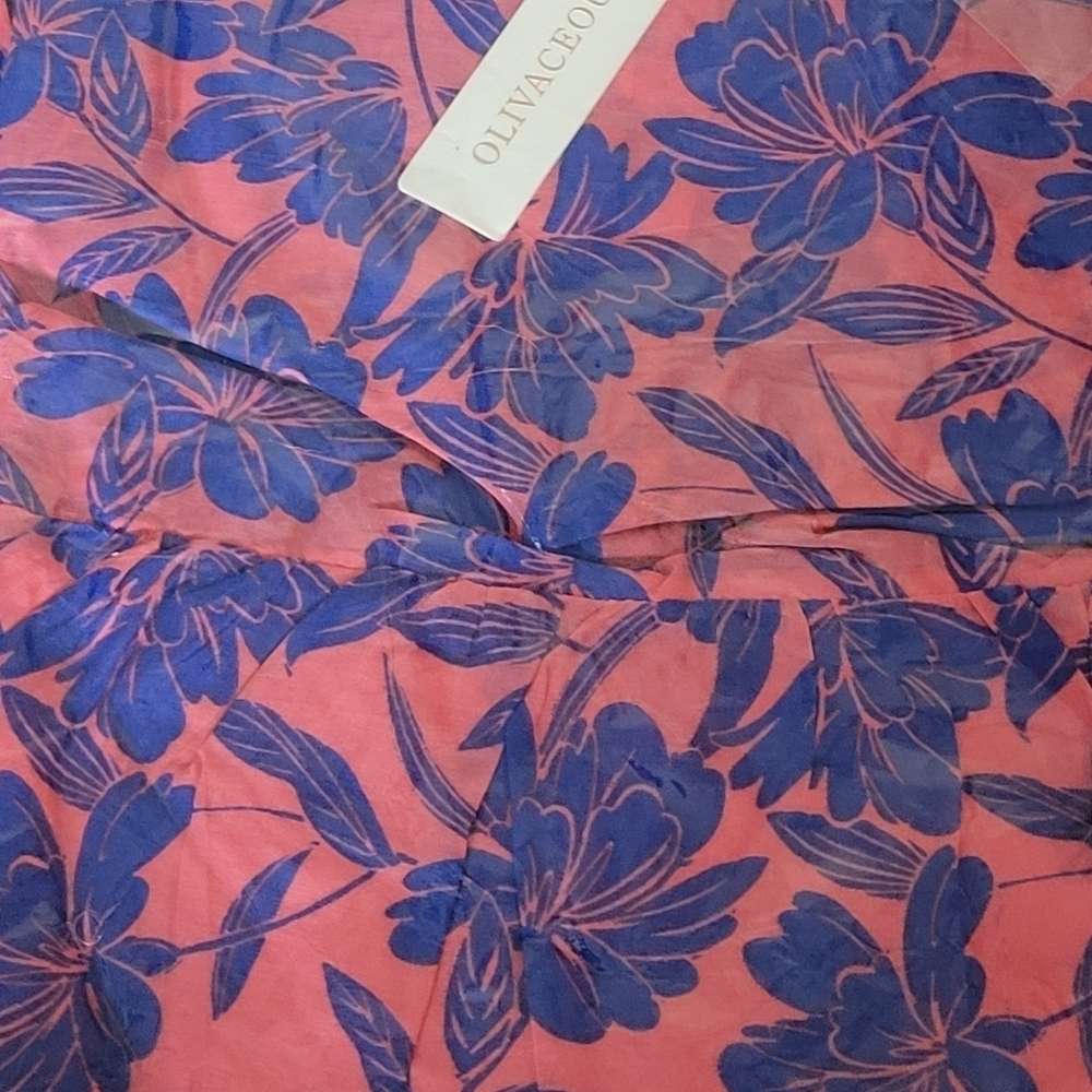 Olivaceous Flutter Sleeve Tiered Cotton Mini Dress Floral Print - Picture 10 of 13